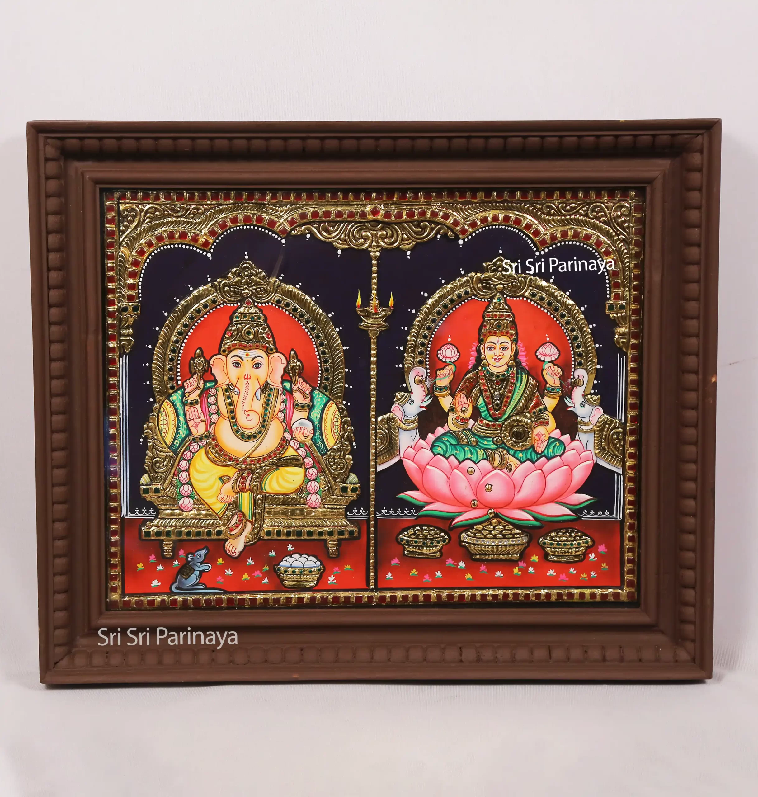 best Ganesh Lakshmi Tanjore Painting in hyderabad 